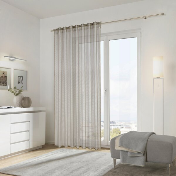 HOTOVÝ ZÁVES, priehľadné, 140/245 cm Dieter Knoll - Záclony & závesy, Online Only