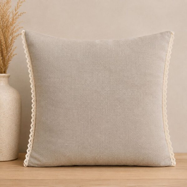 Tom Linen PROVENCIA – ľanový povlak s čipkou Veľkosť: 40x40cm