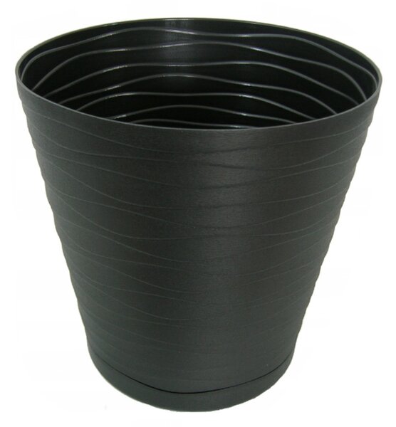 Kvetináče TEDI 17 cm čierny