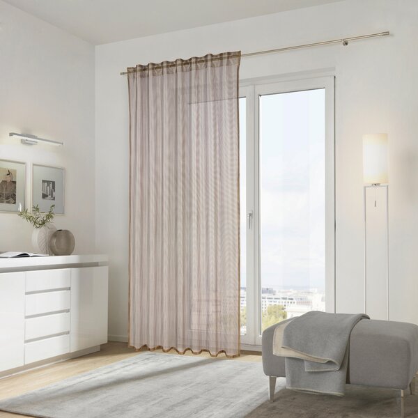 HOTOVÝ ZÁVES, priehľadné, 140/245 cm Dieter Knoll - Záclony & závesy, Online Only