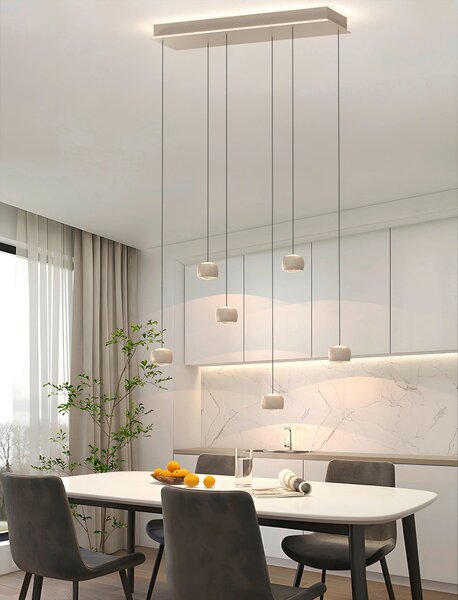 ZÁVESNÉ LED SVIETIDLO, 76/25/180 cm - Interiérové svietidlá