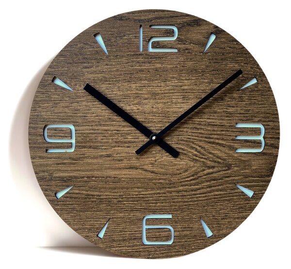 Karlsdesign.sk - Drevené hodiny - ART H - 30cm , Biela
