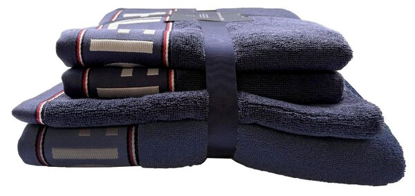 SADA FROTÉ UTERÁKOV, modrá Tommy Hilfiger - Kúpeľňový textil, Online Only