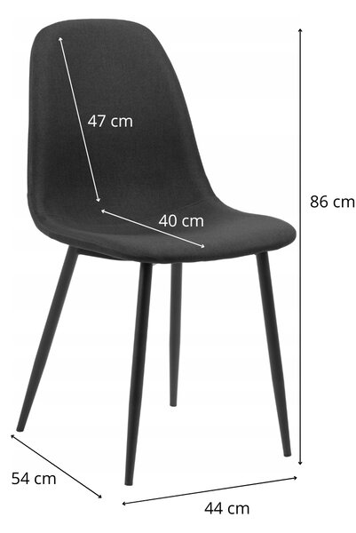 Actona Jedálenská stolička Celia čierna