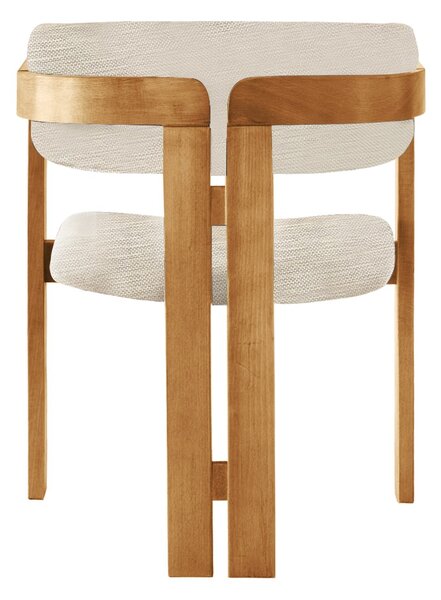 Kalune Design Jedálenská stolička CO z masívu svetlá béžová/dub