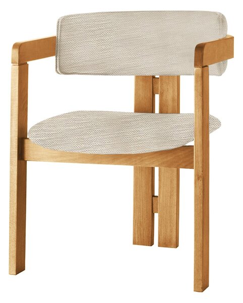 Kalune Design Jedálenská stolička CO z masívu svetlá béžová/dub