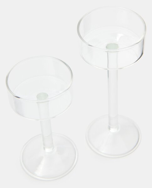 Sinsay - Sada priesvitných svietnikov 2 pack - clear
