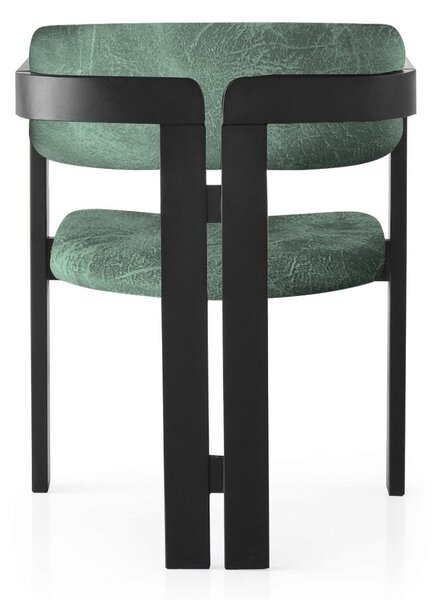 Kalune Design Jedálenská stolička CO z masívu zelená/čierna