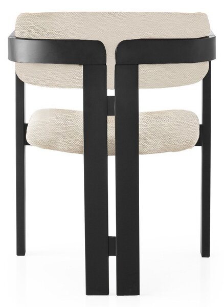 Kalune Design Jedálenská stolička CO z masívu svetlo šedá/čierna