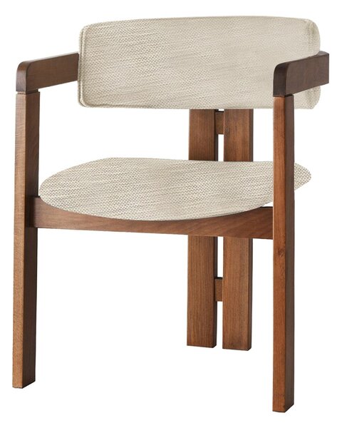 Kalune Design Jedálenská stolička CO z masívu svetlosivá/orech