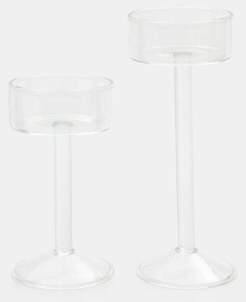 Sinsay - Sada priesvitných svietnikov 2 pack - clear