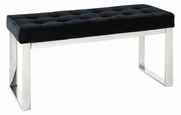 DLHÁ TABURETKA, kov, textil, 100/48/41 cm - Kreslá, Online Only
