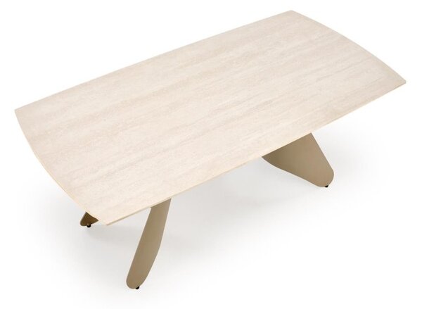 Halmar Rozkladací jedálenský stôl SALIX 180(260)x90 traventin/kašmír