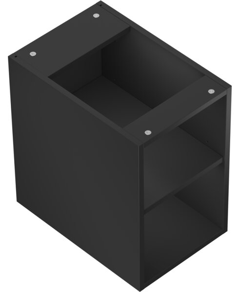 Mexen Box-A otvorená skrinka s policou 30 cm, čierna matná - 91AX2-0300-470-0-71