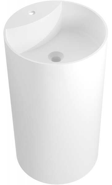 Mexen Ajax-02 voľne stojaca umývadlo z konglomerátu 45 x 45 cm, biela matná - 26514500