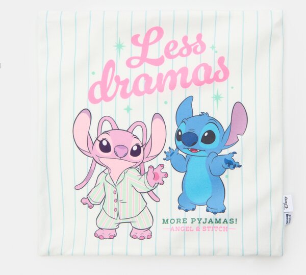 Sinsay - Obliečka na vankúš Stitch - biela
