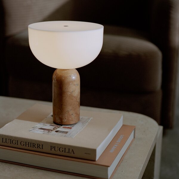 Prenosná lampa Kizu, Rosso Levanto Marble – New Works