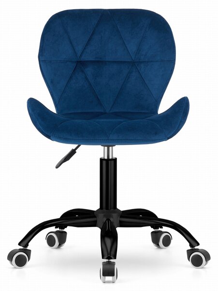 Tmavomodré kancelárske kreslo NOTO VELVET