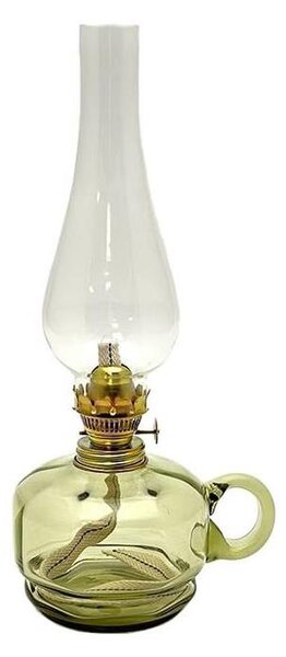 Petrolejová lampa MONIKA 34 cm lesná zelená