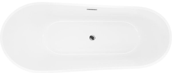 Mexen Dora voľne stojaca vaňa 150 x 75 cm, biela, prepad chróm - 52071507500-01
