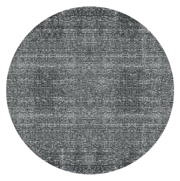 PRESENT TIME Bavlnený čierny okrúhly koberec Washed ∅ 150 cm
