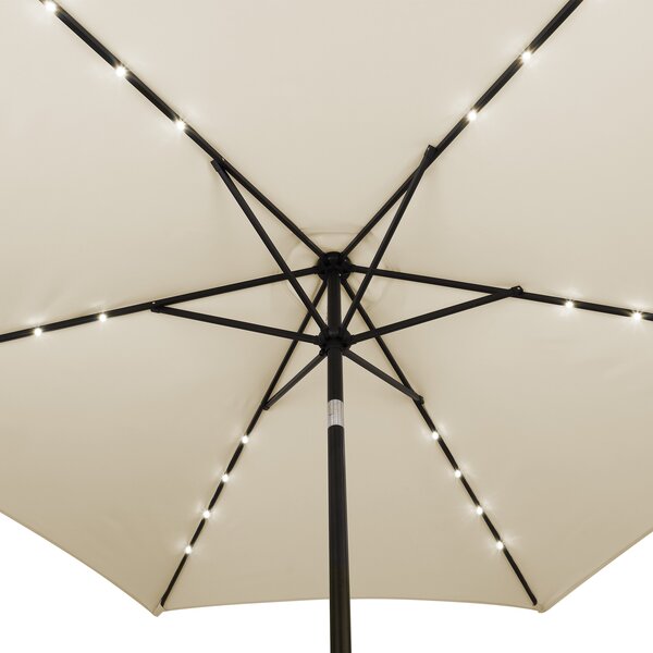 LED slnečník Miami Ø270 cm - béžový