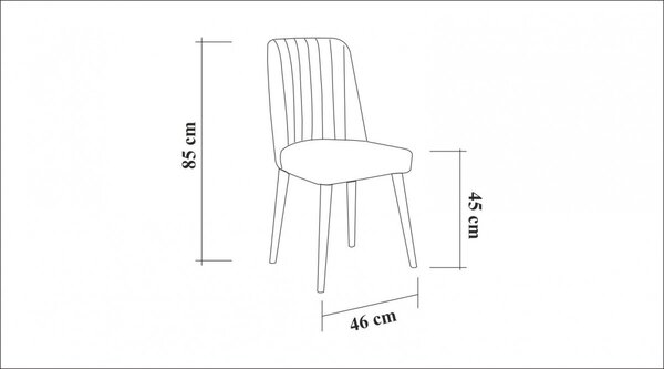 Hanah Home Jedálenská stolička VINA béžová/biela
