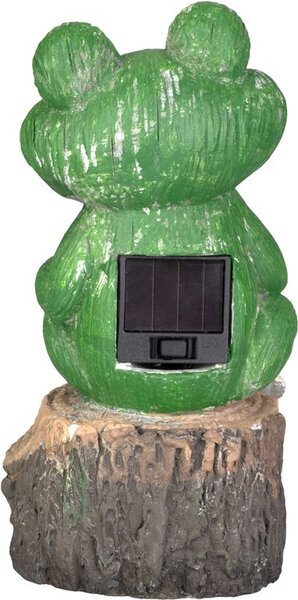 Dekorácia Strend Pro Garden, žaba, solárna, 2xLED, 9,5x9x19 cm
