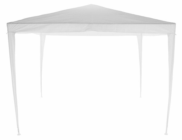 KONDELA Záhradný párty stan, biela, 3x3 m, TEKNO TYP 1 + 4 bočné strany