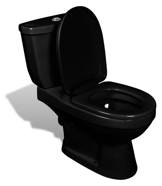 Toaleta s nádržkou, čierna