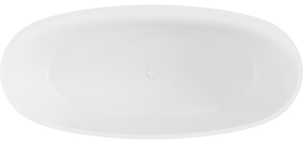 Mexen Torino, voľne stojaca vaňa z konglomerátu 155x78 cm, biela matná, 57271557800