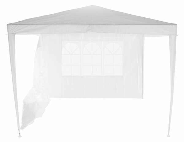 KONDELA Záhradný párty stan, biela, 3x3 m, TEKNO TYP 1 + 4 bočné strany