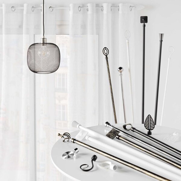 Kovová roztiahnuteľná garniža 120 - 210 cm Ovalon – douceur d'intérieur