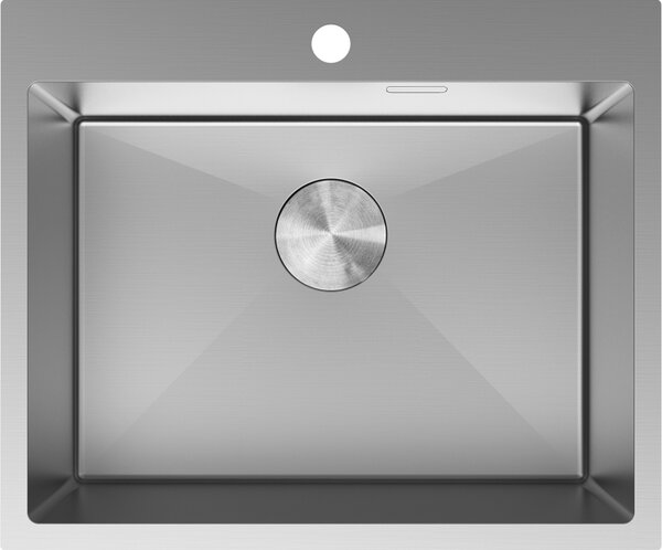 Mexen Solix, 1-komorový nerezový drez 600 x 500 mm, brúsená oceľ, 6408601000-01