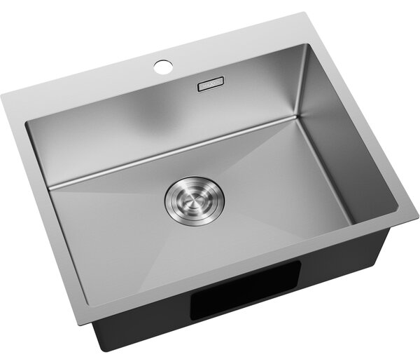 Mexen Solix, 1-komorový nerezový drez 600 x 500 mm, brúsená oceľ, 6408601000-01