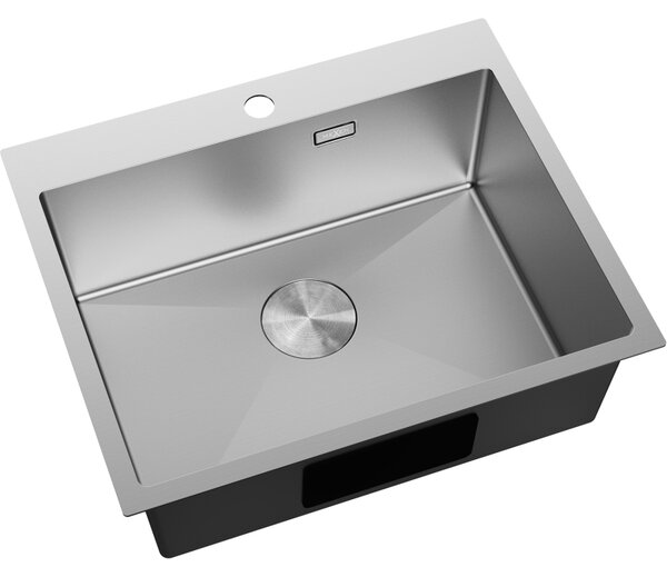 Mexen Solix, 1-komorový nerezový drez 600 x 500 mm, brúsená oceľ, 6408601000-01