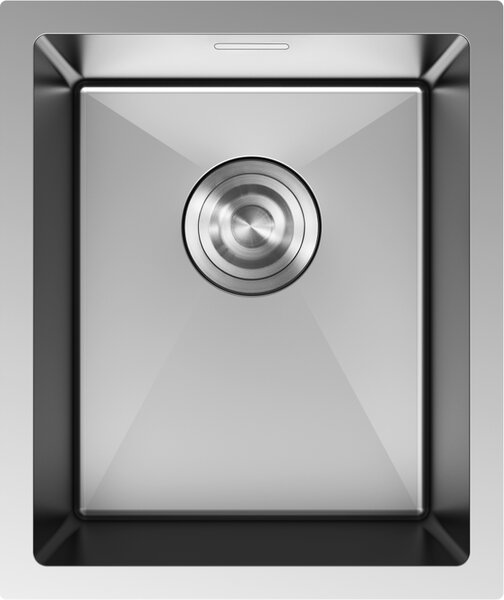 Mexen Trixo nerezový kuchynský drez 1-komorový 370 x 440 mm, inox - 6412371000-01