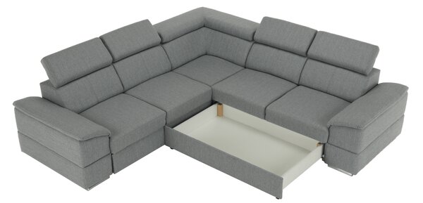 KONDELA Sedacia súprava, sivá, SEGORIA LUX 2+2
