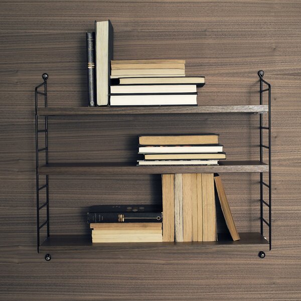 Policový systém String Pocket, Black/Walnut – String