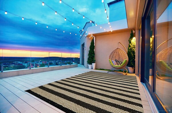 Diamond Carpets India , Ručne viazaný kusový koberec MCK Natural 2264 Multi Colour, 120x170, hnedá, obývacia izba
