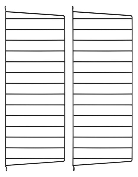 Nástenný panel 75 x 30 cm, Black, 2 kusy – String