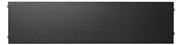 Súprava políc 78 x 30 cm, Black Ash, 3 kusy – String