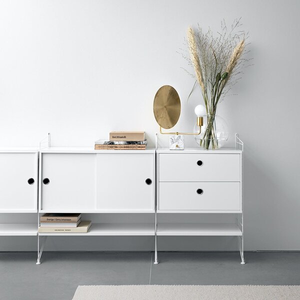 Komoda Chest with Drawers 78 x 30 cm, Oak – String