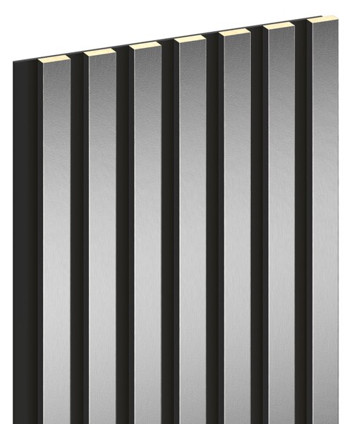 Mexen Lam-B, stenové lamely 275 × 31,5 cm, HDF doska 4 mm, strieborná, S100-275317-2812-056