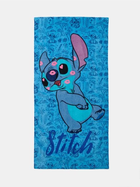 Sinsay - Bavlnený uterák Stitch - modrá