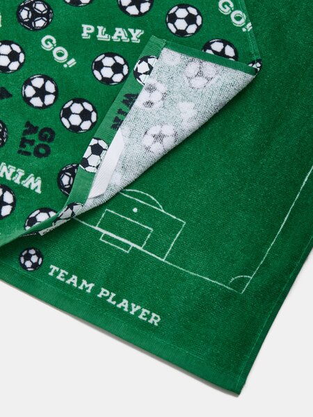 Sinsay - Súprava uterákov s futbalovým motívom 2 pack - zelená
