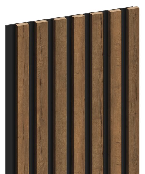 Mexen Lam-B stenové lamely 275 x 31,5 cm, HDF doska 4 mm, Dub Mocca - S100-275317-2812-074