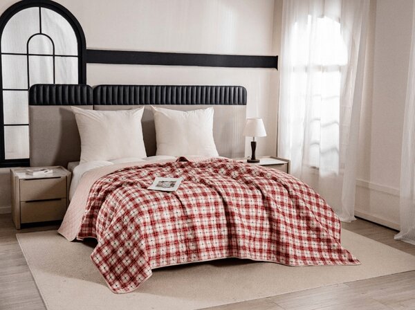 Prehoz na posteľ TARTAN HEART, farebný Rozmer: 170 x 210 cm