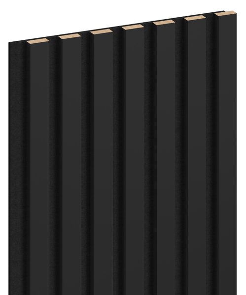 Mexen Lam-F, akustické stenové lamely 275 × 31,5 cm, filc 6 mm, čierna matná, S105-275317-2812-053