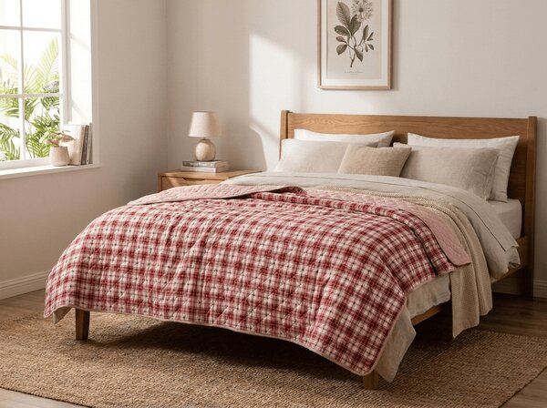 Prehoz na posteľ TARTAN HEART, farebný Rozmer: 170 x 210 cm